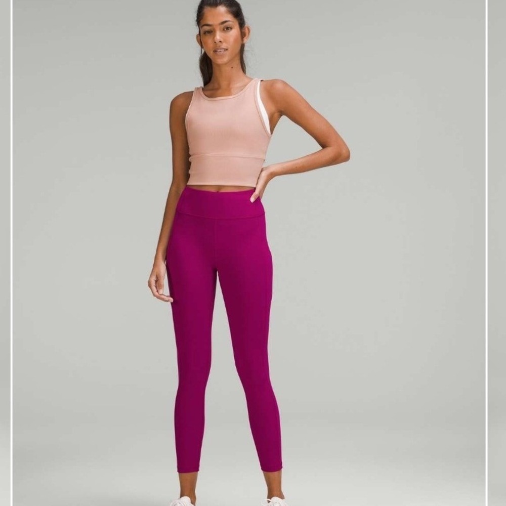 Lululemon Invigorate High-Rise Tight 25" Magenta Purple Leggings NWT Size 10 - Picture 4 of 10